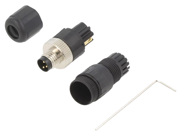 ENCHUFE M8 HEMBRA 3P RECTO - SM8-CVP-A3Q-1A5